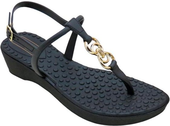 Imagem principal Sandália Preta com Fechamento em Fivela Perfecta Perfecta