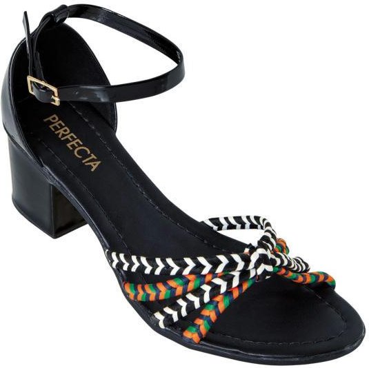 Imagem principal Sandália Preto com Tiras Transpassadas Perfecta Perfecta