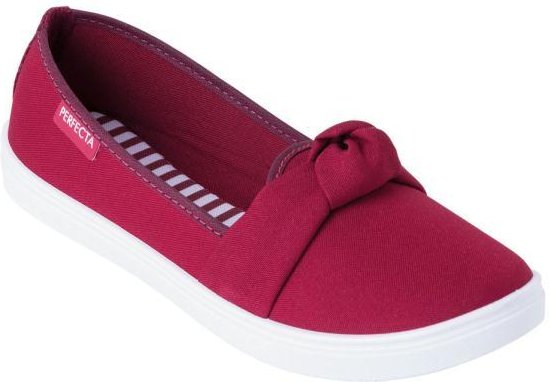 Imagem principal Sapatilha Bordô com Detalhe em Tecido Perfecta Perfecta