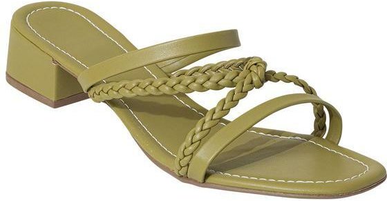 Imagem principal Tamanco Casual Verde com Tiras Trançadas Perfecta Perfecta