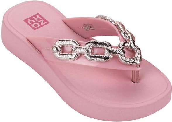 Tamanco Zaxy Chain Rosa