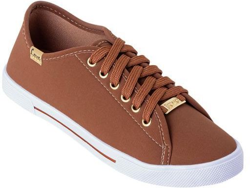 Imagem principal Tênis Caramelo com Detalhes em Dourado Perfecta Perfecta