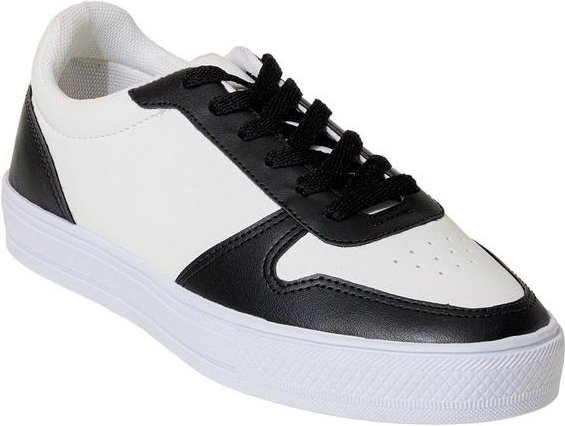 Imagem principal Tênis Casual Branco com Preto em Sintético Perfecta Perfecta