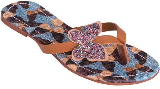 Imagem principal Chinelo Infantil Marrom com Adereço de Borboleta Perfecta Perfecta