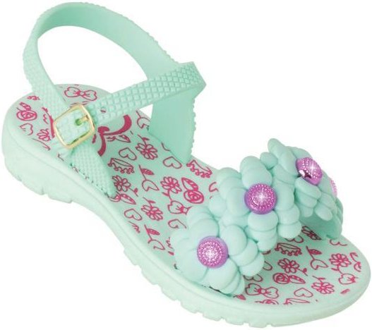 Imagem principal Sandália Infantil Verde Água em Sintético Perfecta Perfecta