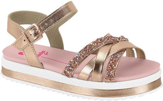 Imagem principal Sandália Molekinha Rosa em Sintético Metalilizad MOLEKINHA