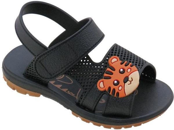 Imagem principal Sandália Infantil Preta com Velcro Perfecta Perfecta