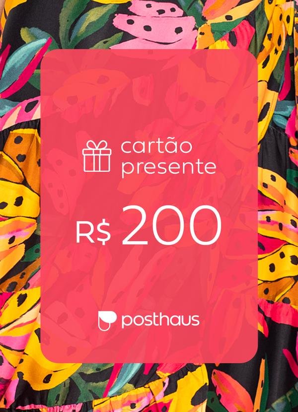 Imagem principal Cartão Presente R$ 200,00 Cartão Presente