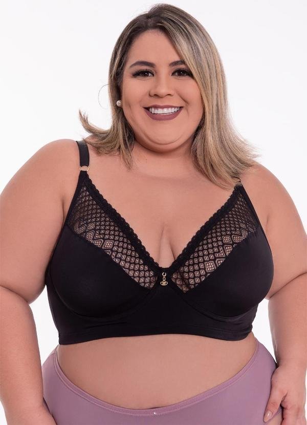 Imagem principal Sutiã sem Bojo Poliamida Preto Dukali Dukali