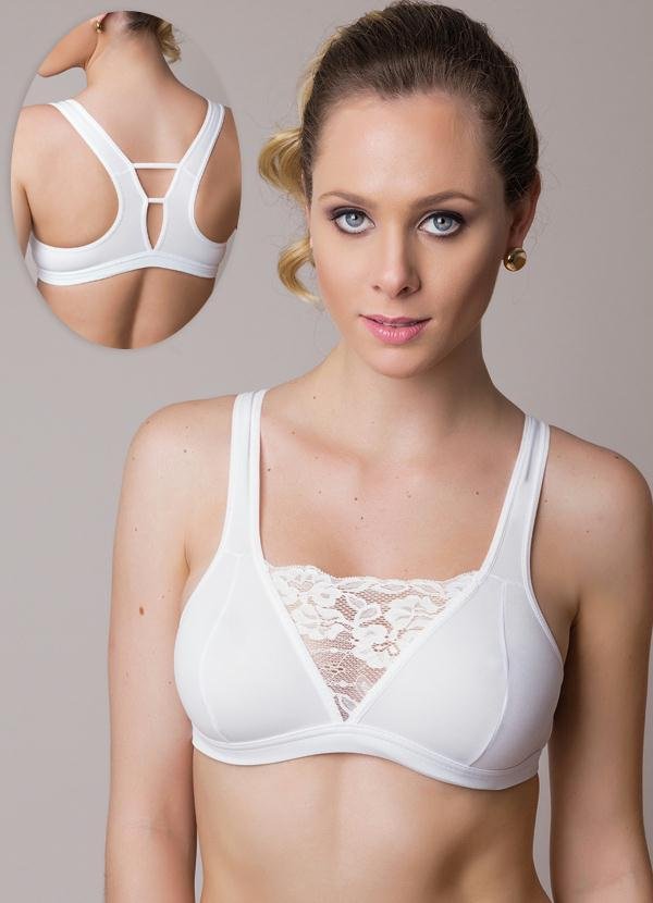Imagem principal Sutiã Esportivo Branco Alma Dolce Alma Dolce