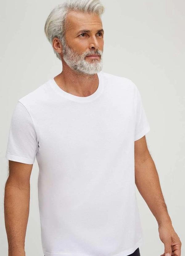 Imagem principal Camiseta Basica Unissex Mangas Curtas World Branco Hering Hering