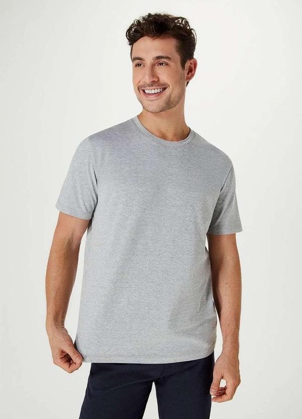 Imagem principal Camiseta Basica Unissex Mangas Curtas World Cinza Hering Hering