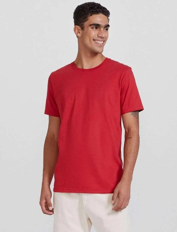 Imagem principal Camiseta Basica Unissex Mangas Curtas World Vermelho