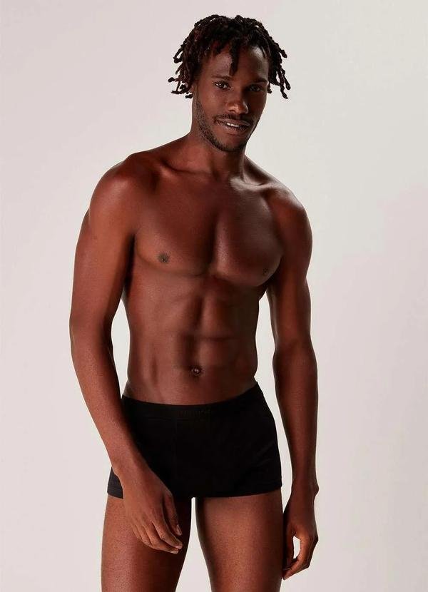 Imagem principal Kit 2 Cuecas Sunga em Algodao Preto Hering Hering