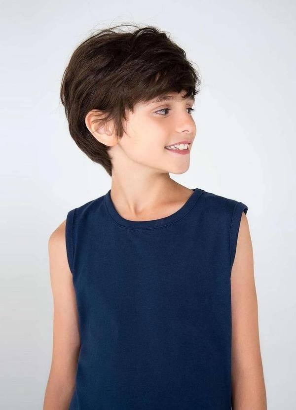 Imagem principal Regata Basica Infantil Menino Modelagem Tradicional Azul Hering Hering