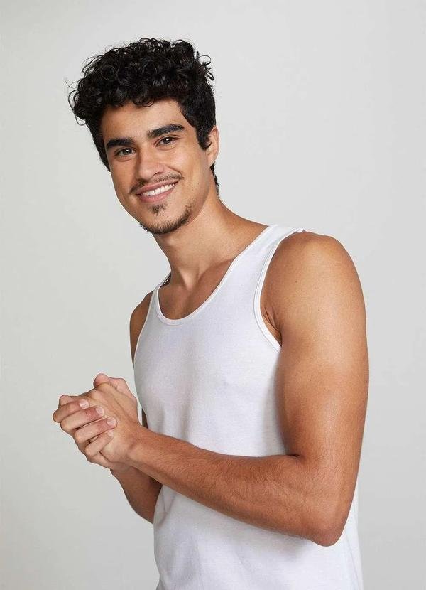 Imagem principal Regata Basica Masculina Slim Branco