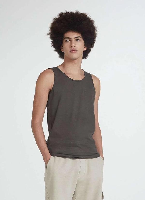 Imagem principal Regata Basica Masculina Slim Verde Hering Hering