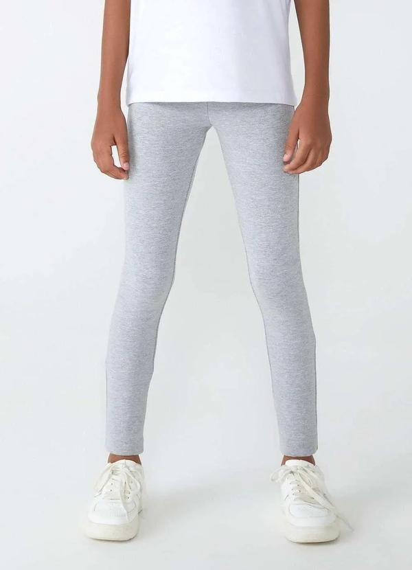 Imagem principal Calca Legging Basica Infantil Menina Tradicional Cinza Hering Hering
