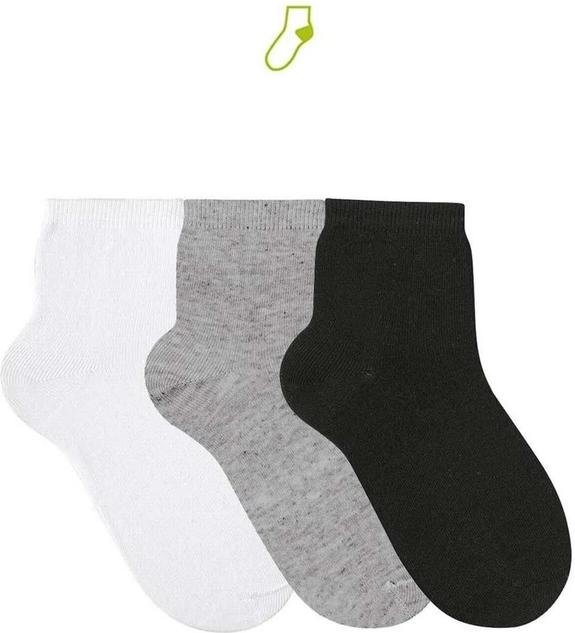 Imagem principal Kit/3 Meia Lupo 4200-089 0900-Branco/Cinza/Preto Lupo