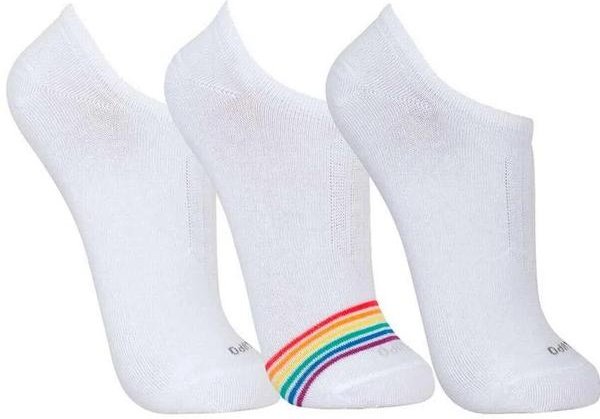 Imagem principal Kit 3 pares de Meias Esportiva Invisível Lupo 3270-089 0939-Branca Lupo