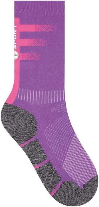 Meia Ciclismo Selene 4975-001 501-Violeta-Preto-Mescla