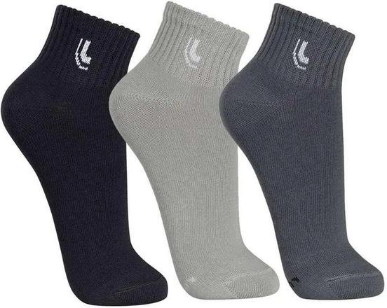 Imagem principal Kit/3 Meia Lupo 3223-089 0903-Preta/Cinza/Chumbo Lupo