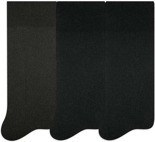 Imagem principal Kit/3 Meia Selene 3033-001 995-Grafite/Preto/Preto SELENE