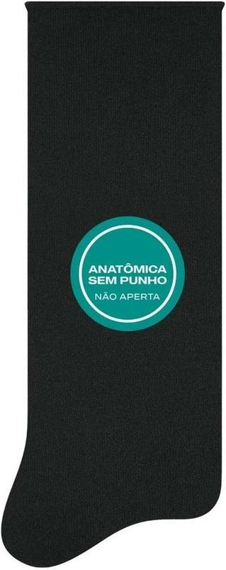 Imagem principal Meia sem Punho Social Selene 8025-001 550-Preto SELENE