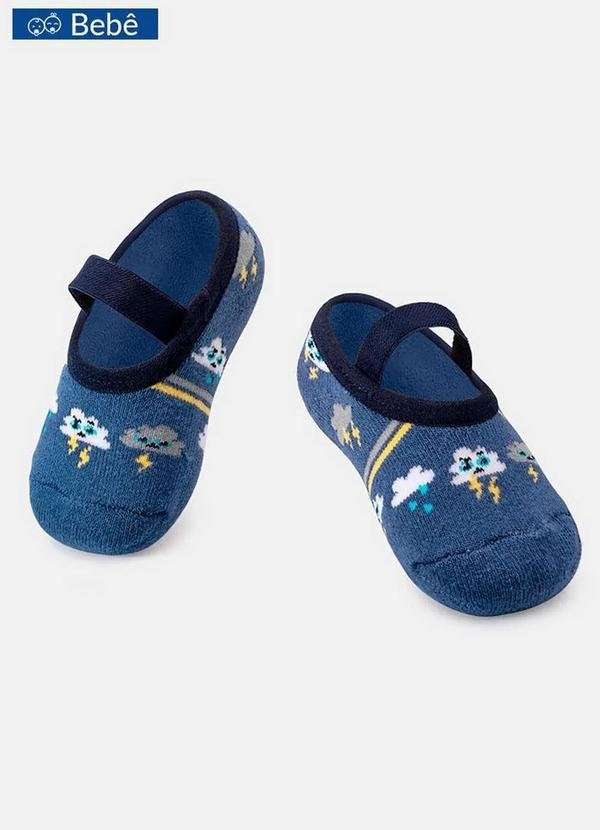 Imagem principal Sapatilha Bebê Antiderrapante Puket 7039 3353-341-Azul-Jeans Puket