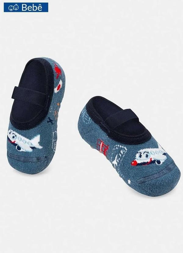 Imagem principal Sapatilha Bebê Antiderrapante Puket 7039 3490-341-Azul-Jeans Puket