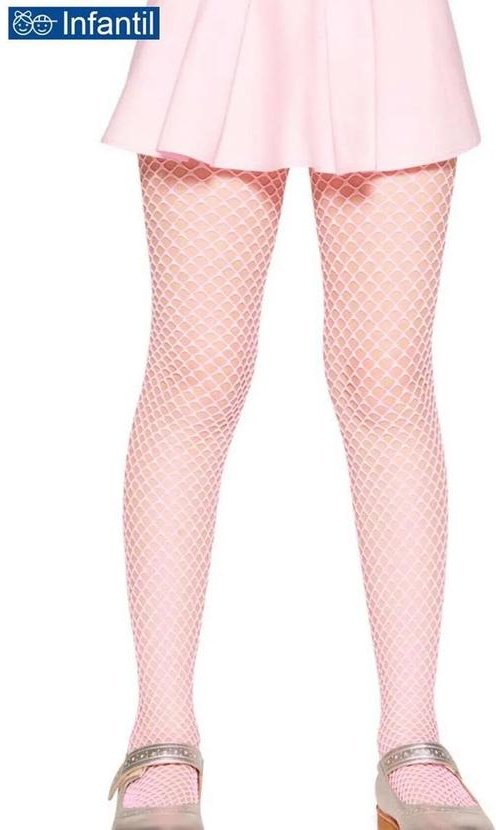 Imagem principal Meia Calça Infantil Arrastão Lobinha 2513-002 5220-Rosa Lupo Lupo