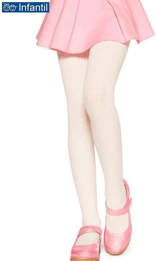 Meia Calça Infantil Fio 70 Winter Lobinha 2597-001 1830-Off-White