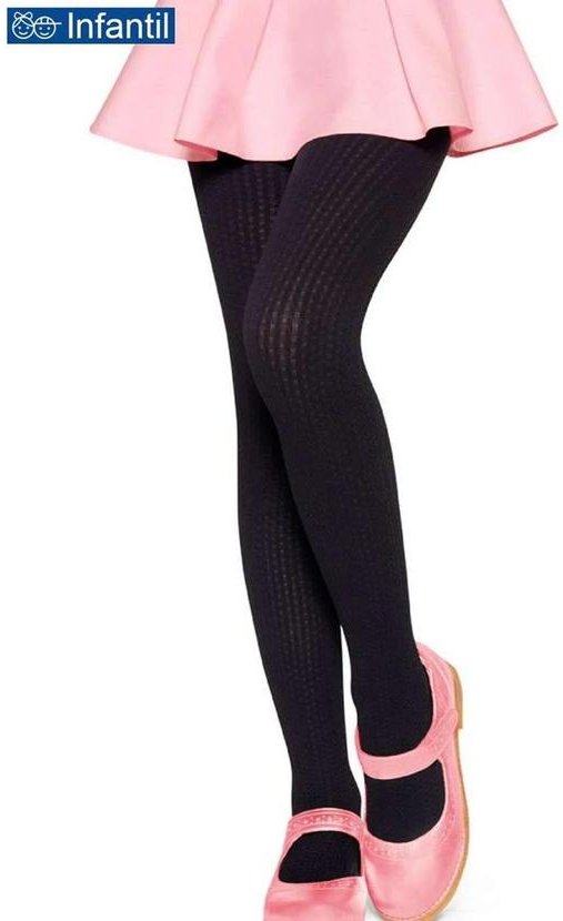 Meia Calça Infantil Fio 70 Winter Lobinha 2597-001 9990-Preto