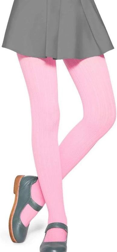 Meia Calça Infantil Fio 70 Tricô Lobinha 2561-001 525-Rosa-Chiclete