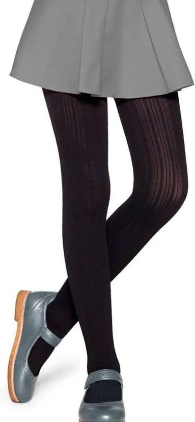 Meia Calça Infantil Fio 70 Tricô Lobinha 2561-001 999-Preto