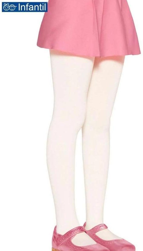 Meia Calça Infantil Fio 80 Opaca Lobinha 2576-001 629-Perola