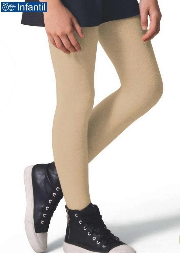 Meia Calça Infantil Fio 80 Opaca Selene 9555-001 786-Marfim