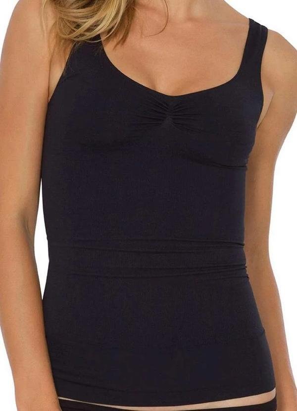 Imagem principal Camisete Feminina Modeladora Plie 50314 35-Preto PLIÉ