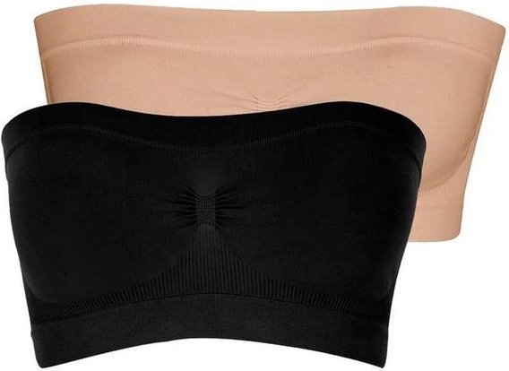 Imagem principal Kit com 2 Faixas sem Aro e sem Bojo Loba 44000-001 Preto-Natural Lupo Lupo