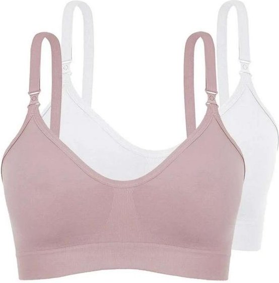 Imagem principal Kit com 2 Sutiã sem Aro e sem Bojo Loba 41028-001 Taça B Nude-Branco Lupo Lupo