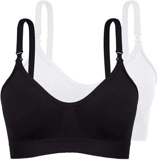 Imagem principal Kit com 2 Sutiã sem Aro e sem Bojo Loba 41028-001 Taça B Preto-Branco Lupo Lupo