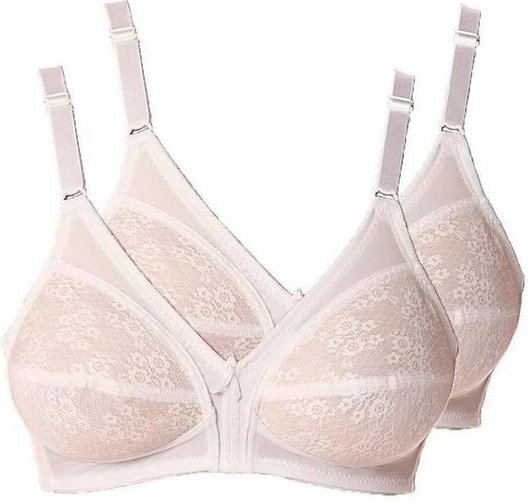 Imagem principal Kit com 2 Sutiãs Sustentação Colonial Demillus 61383/78383 Taça B Branco Demillus