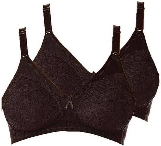 Imagem principal Kit com 2 Sutiãs Sustentação Colonial Demillus 61383/78383 Taça B Preto Demillus