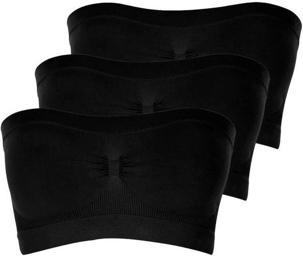 Imagem principal Kit com 3 Faixas sem Aro e sem Bojo Loba 44000-001 Preto Lupo Lupo