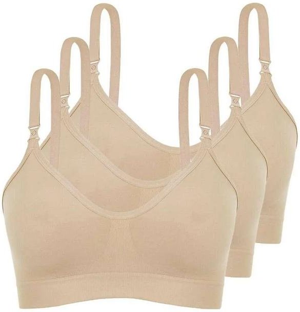 Imagem principal Kit com 3 Sutiã sem Aro e sem Bojo Loba 41028-001 Taça B Natural Lupo Lupo