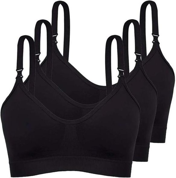 Imagem principal Kit com 3 Sutiã sem Aro e sem Bojo Loba 41028-001 Taça B Preto Lupo Lupo