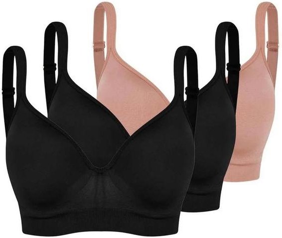 Imagem principal Kit com 3 Sutiãs com Aro e Bojo Trifil 0975 Taça C Preto-Macadâmia TRIFIL