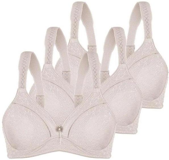 Imagem principal Kit com 3 Sutiãs sem Aro e sem Bojo Duloren 111248 Taça B Beige-Foncè Duloren