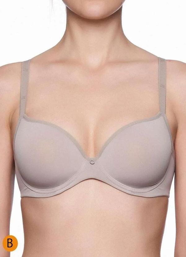 Sutiã com Aro e Bojo Liz 51381 Taça B 260-Sepia