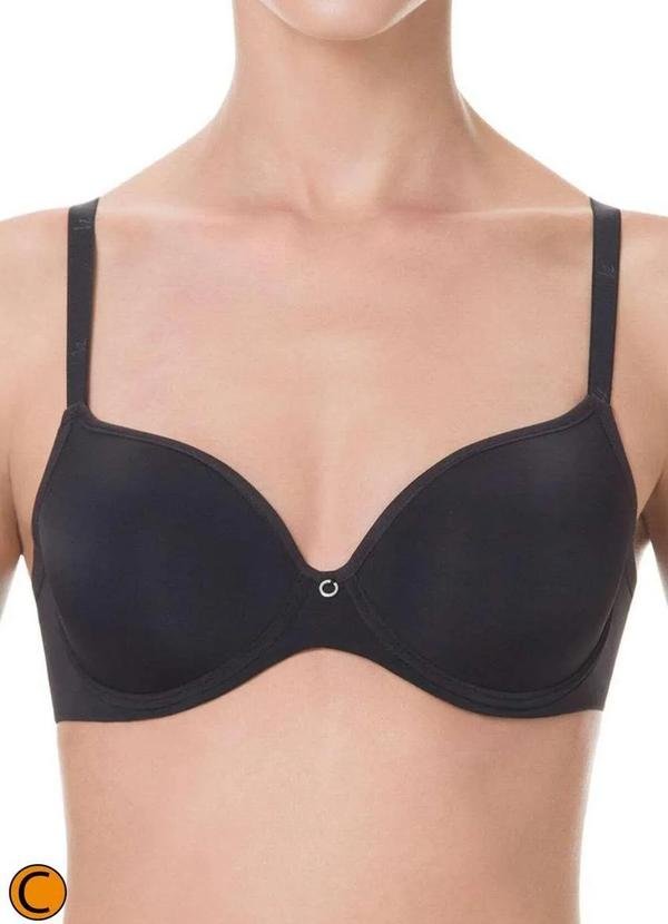 Sutiã com Aro e Bojo Liz 51381 Taça C 71-Preto